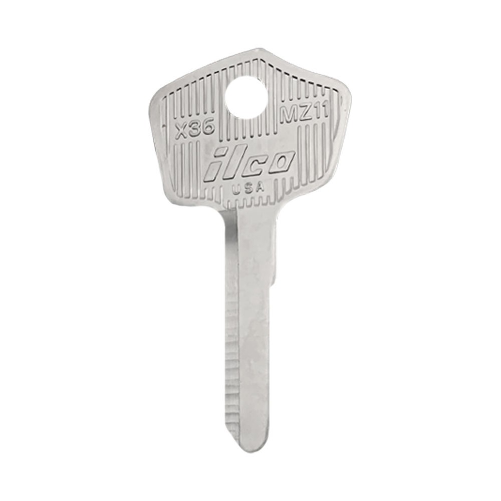 MZ11 / X36   Key Blank  Nickel