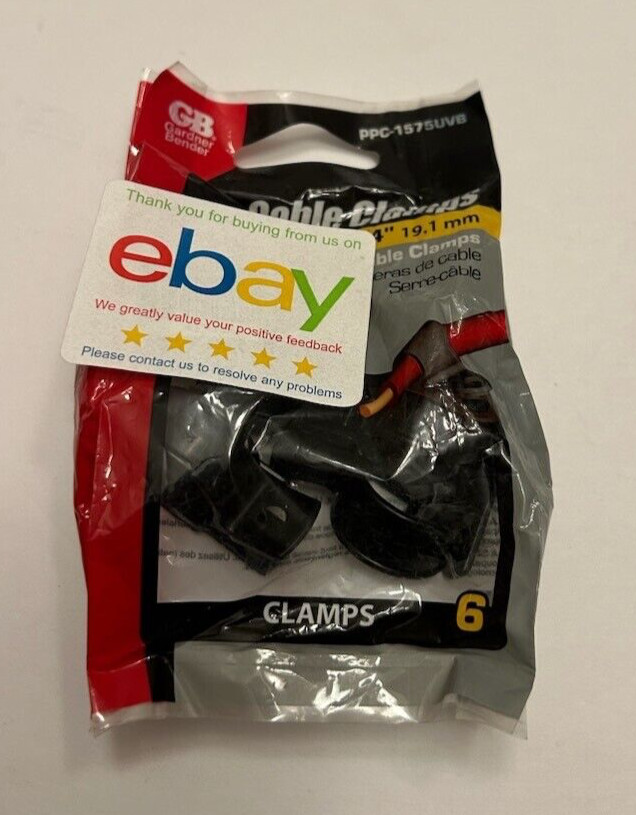 GB Gardner Bender PPC-1575UVB Cable Clamps 3/4"  - 6PCS - NEW
