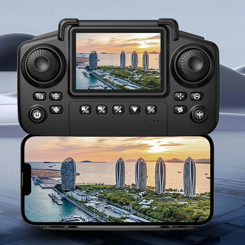 CS8 Drone with Screen Remote Control, Electric Adjustment Dual Camera, Optical