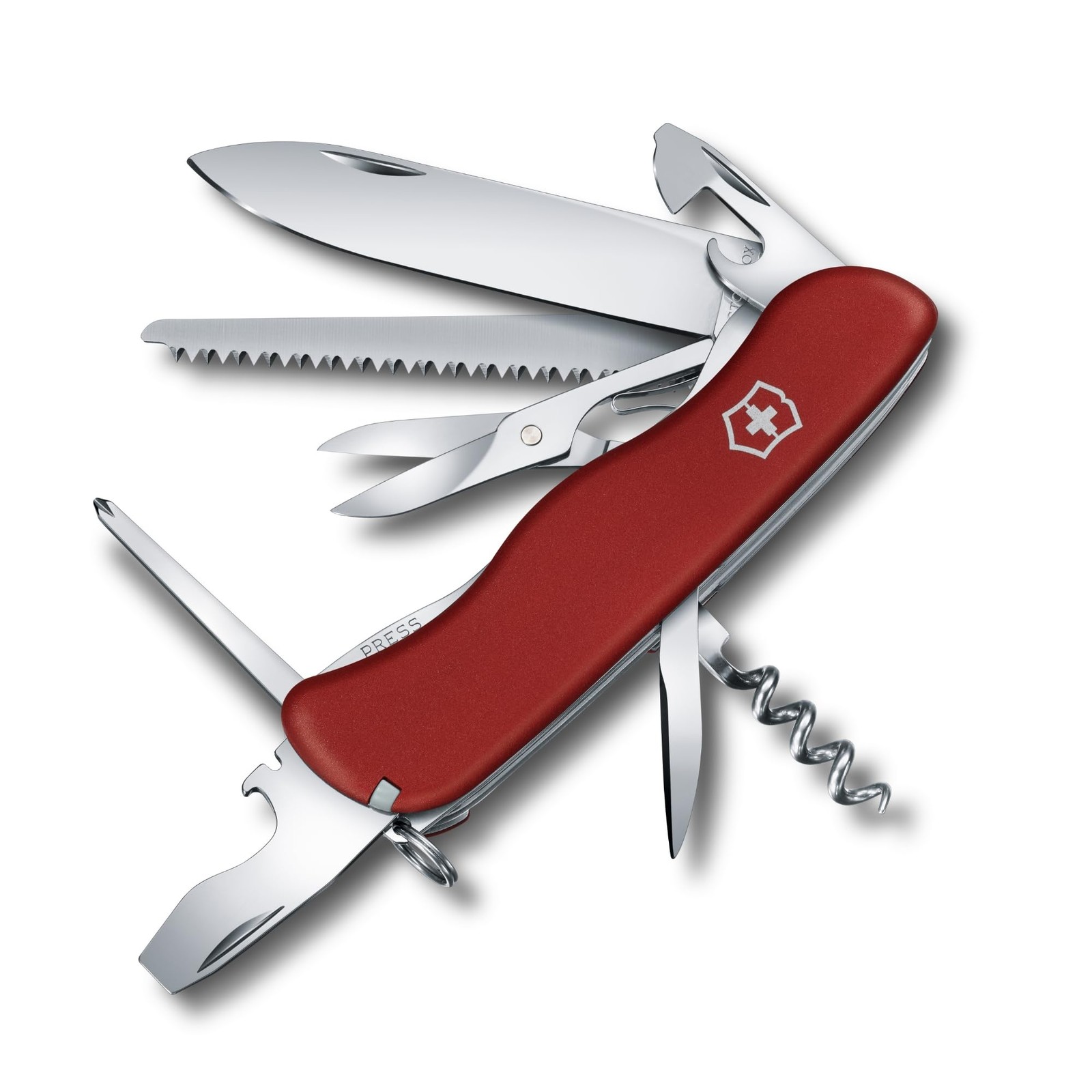 VICTORINOX 0.8513 Outrider Swiss Army Knife Red 14-Function Saw Camping Fishing