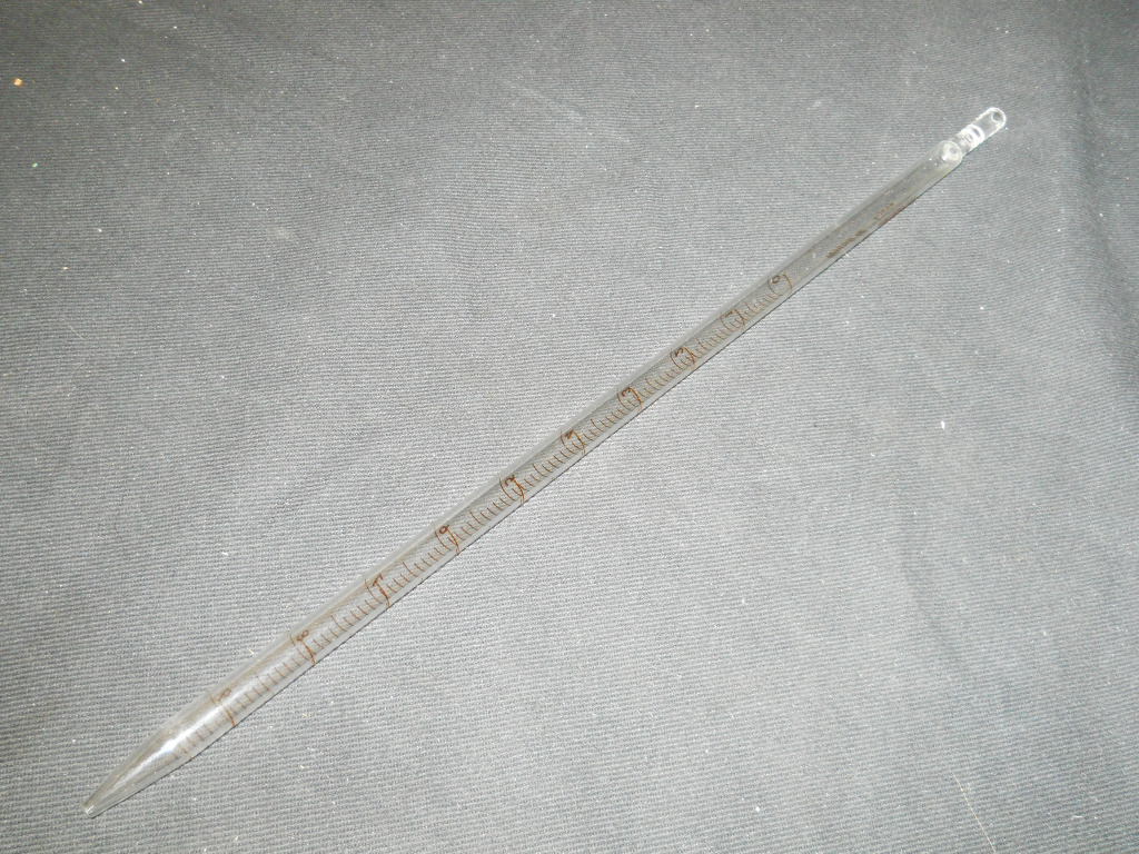 Fisherbrand Glass TD 10mL in 0.1 Serological Pipet White Band, 13-675M