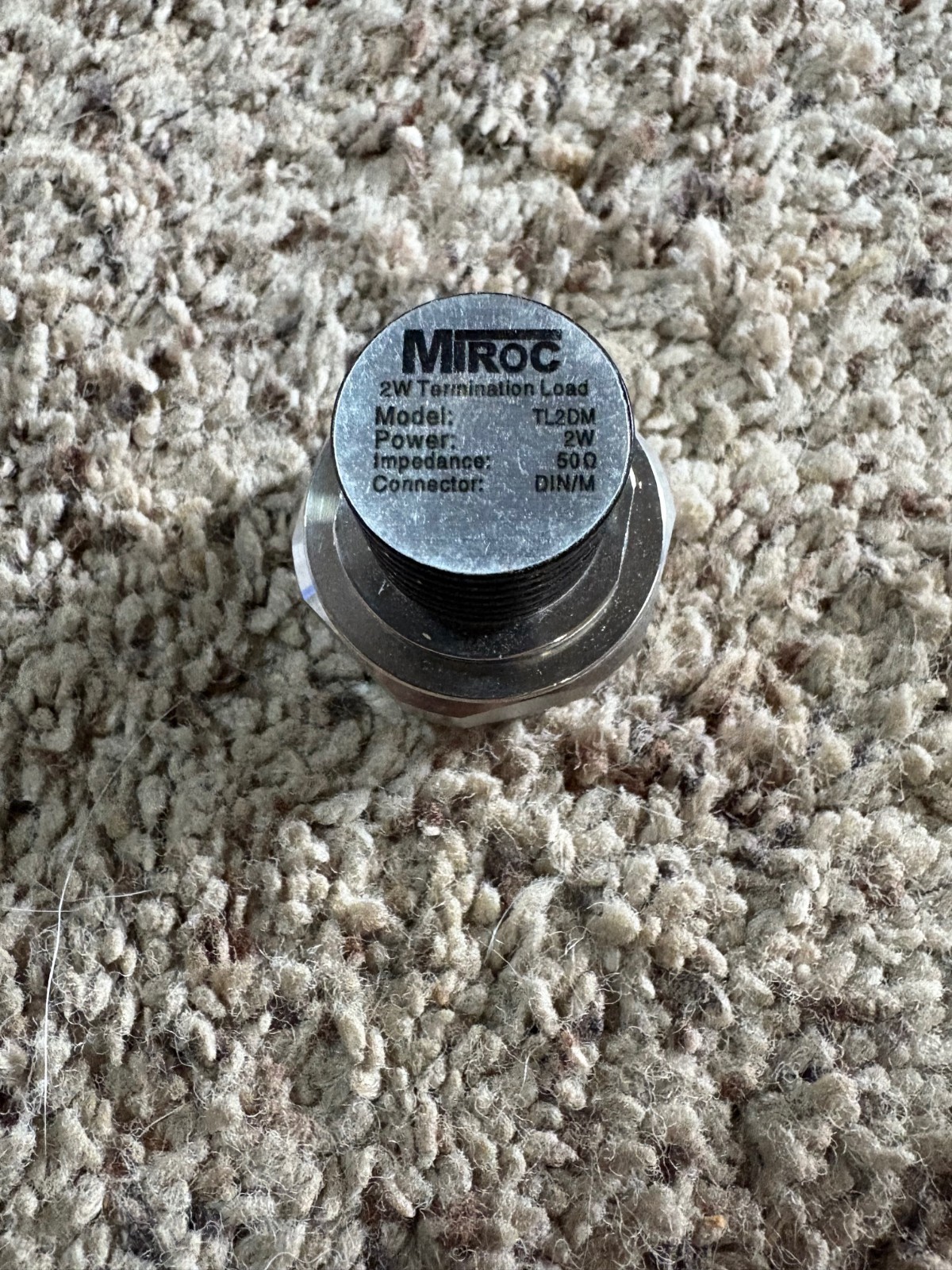 MIROC TL2DM 2W 50 Ohm DIN/M Termination Load NEW!