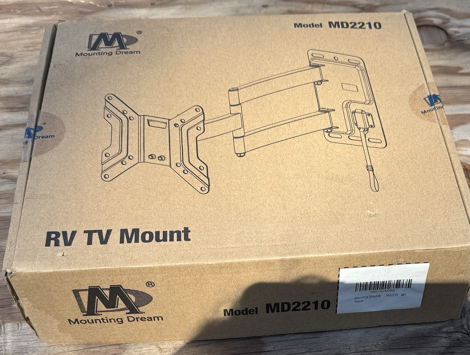 Mounting Dream Full Motion TV Mount Mdl 2210 up to 44 lbs, 17” to 39”