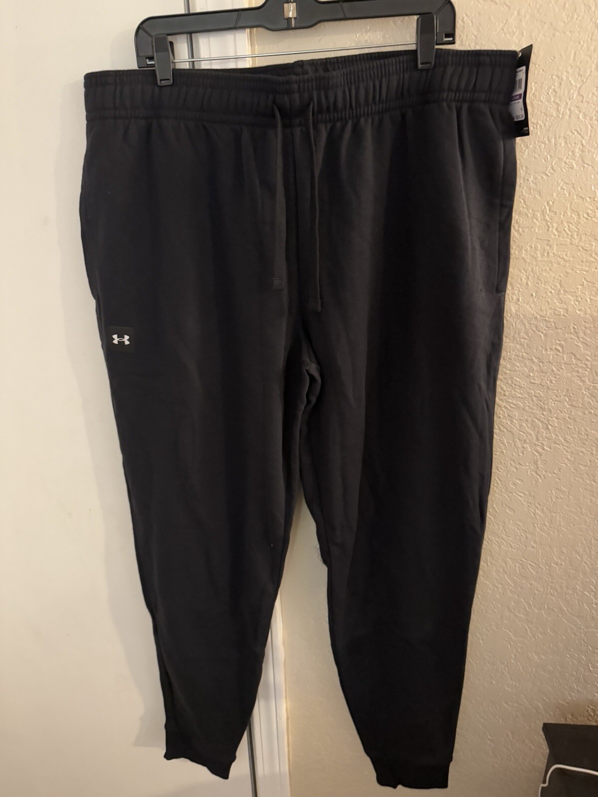 Mens UA Under Armour Gym Fleece Rival Joggers Pants Sweatpants Black 2XL