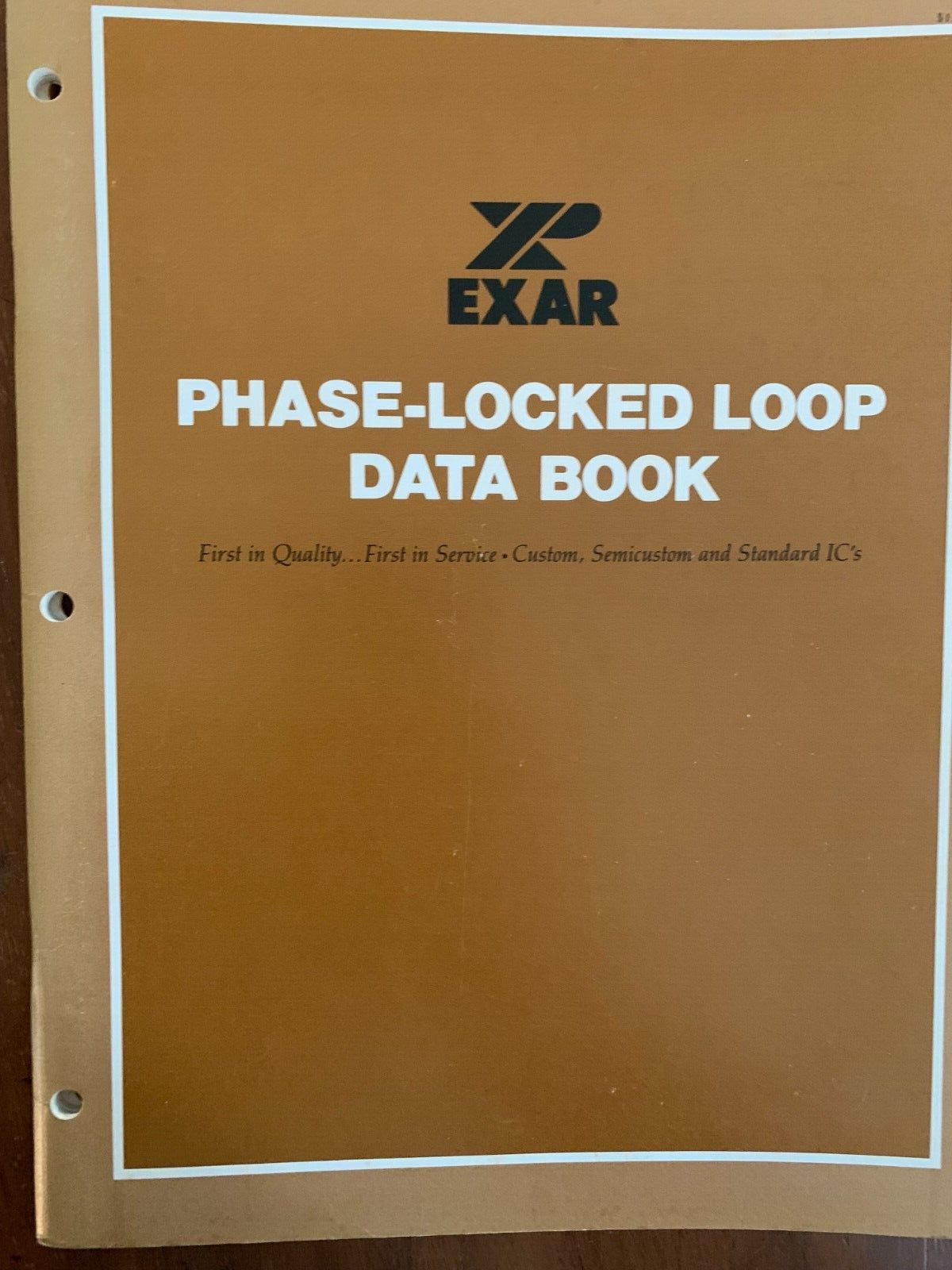 Vintage Exar Phase-Lock Loop Data Book 1978 Paperback Very Good Condition