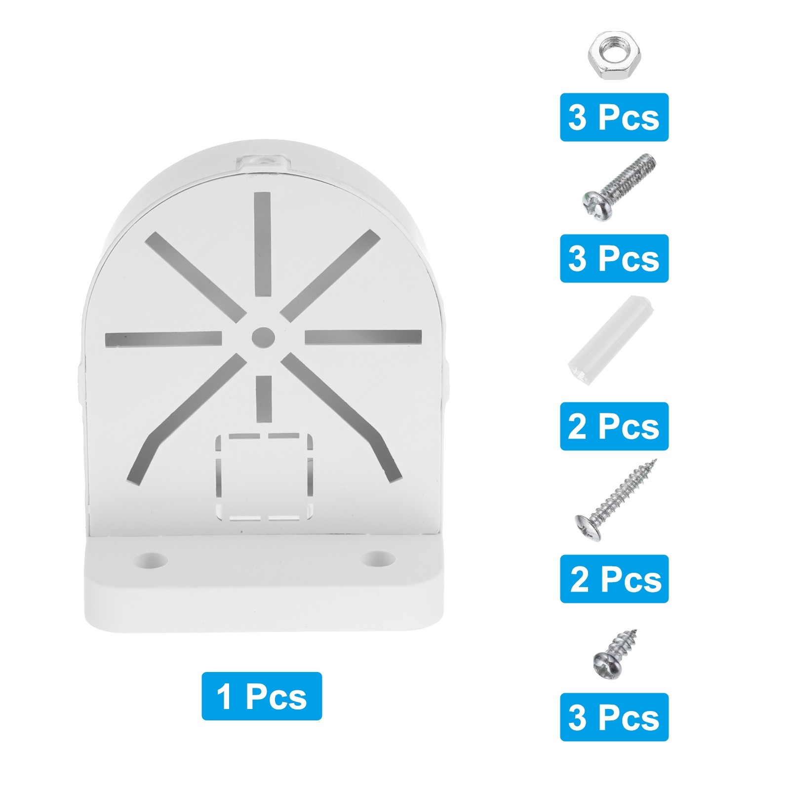 1 Pack Dome Security Camera Mount 4.9" Bracket Junction Box, Plastic