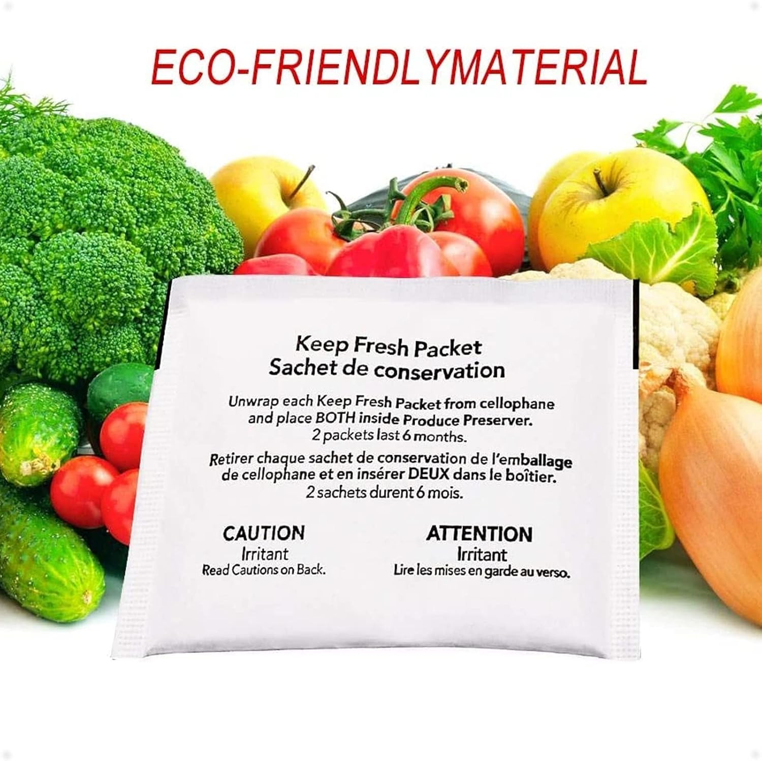 Refrigerator Produce Preserver W10346771A Replacement Fresh Pack 6 Holders