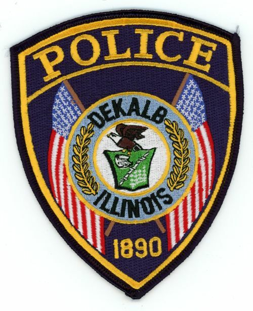 ILLINOIS IL DEKALB POLICE NICE SHOULDER PATCH SHERIFF  1890