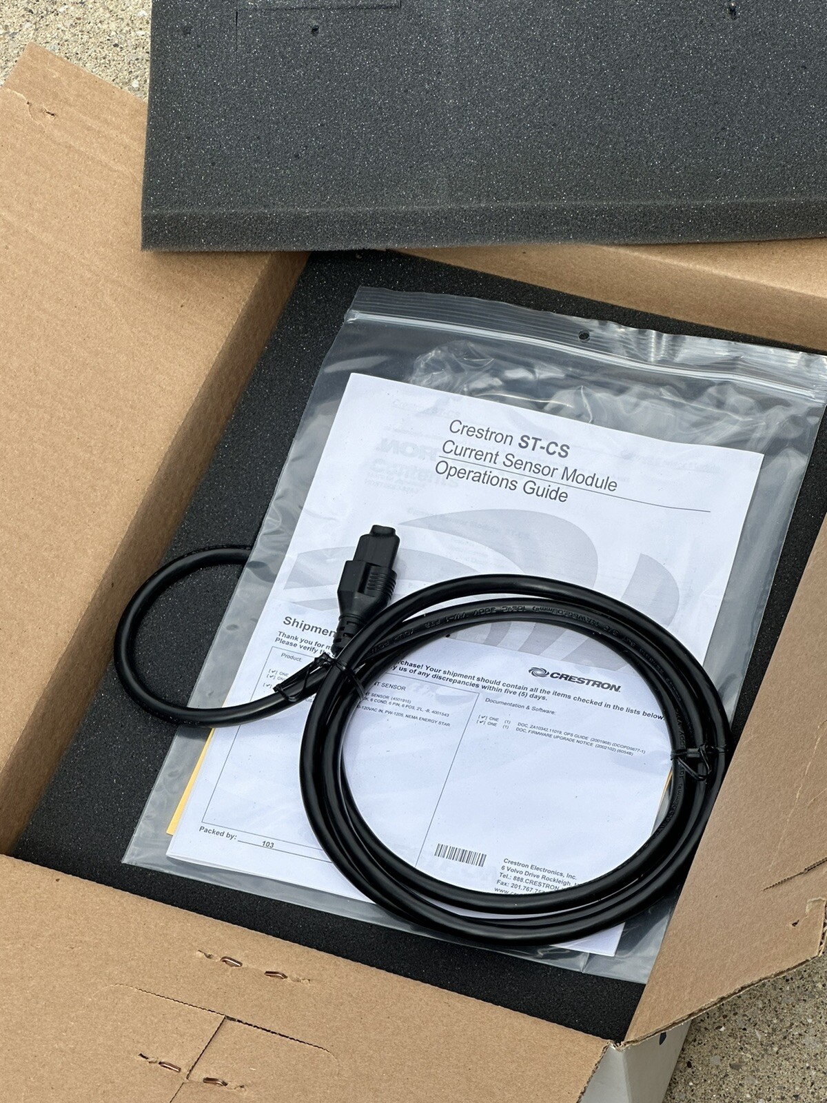 Crestron ST-CS 6501250 Current Sensor Sealed Box New