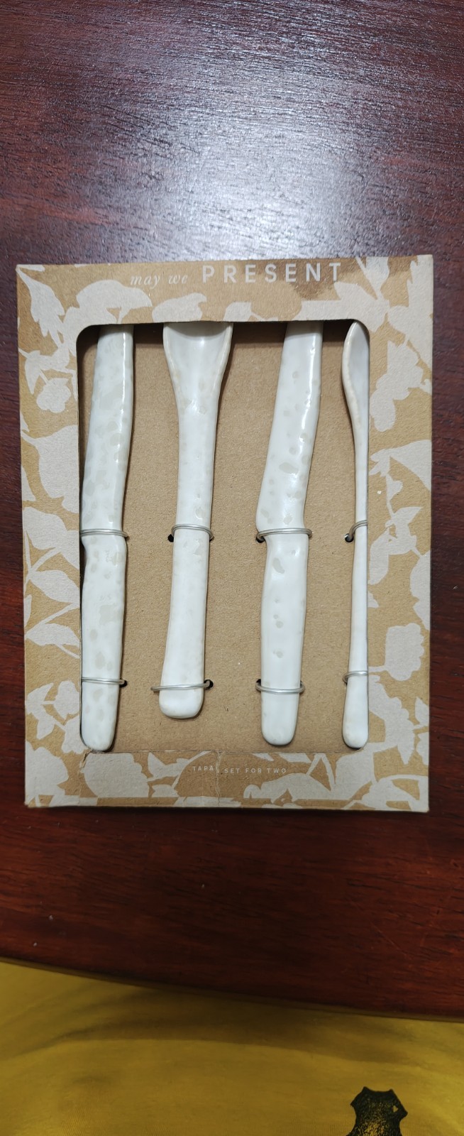 Anthropologie "Tapas Set for Two" Flatware 4 Piece Set