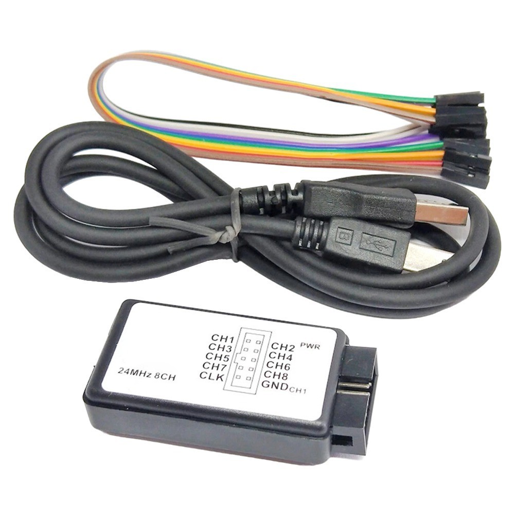 USB 24M Logic Analyzer for Analyzing UART Signals with 8 Channel Support