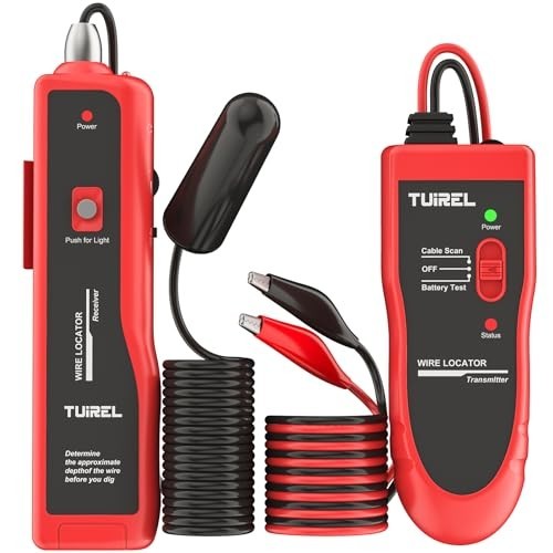 F02 Pro Underground Wire Locator & Cable Tester - 2000ft Range, Rechargeable