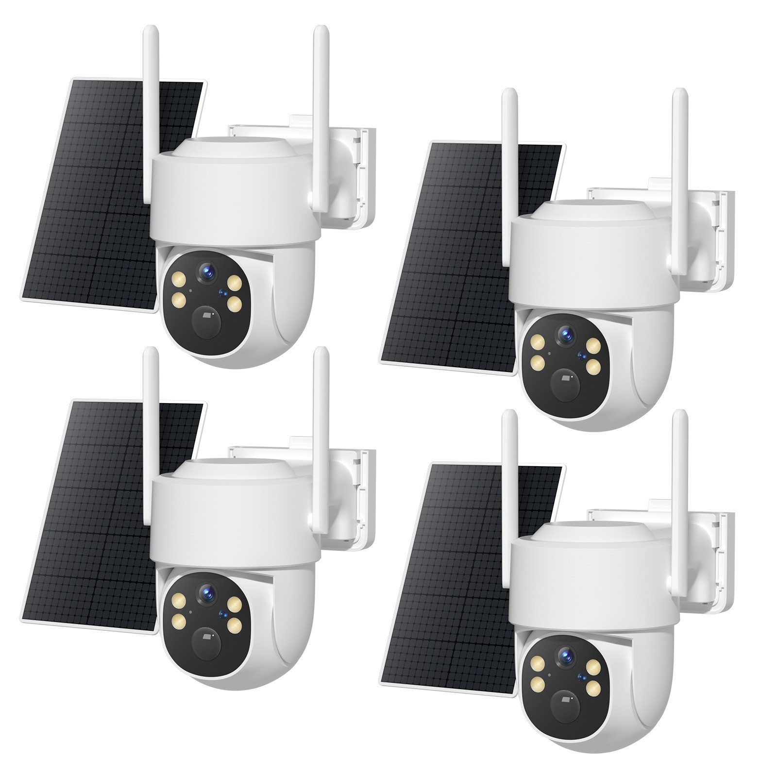 Solar Battery Powered Wireless Security Camera System WiFiIP Outdoor Home