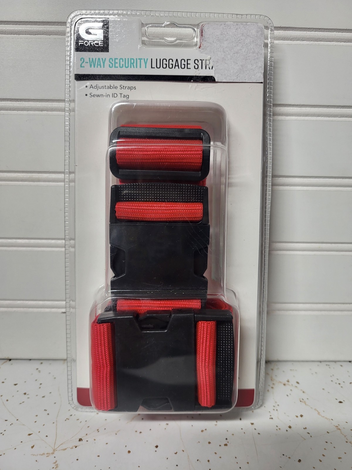 G Force 2-Way Security Luggage Strap 74.8 X 2 in Adjustable Red New Sealed