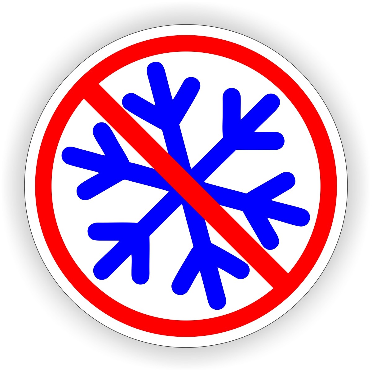No Snowflakes Funny Hard Hat Sticker | Foreman Laborer Safety Helmet Decal
