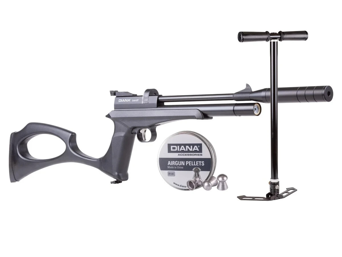 Diana Bandit Black PCP Air Pistol   0.177