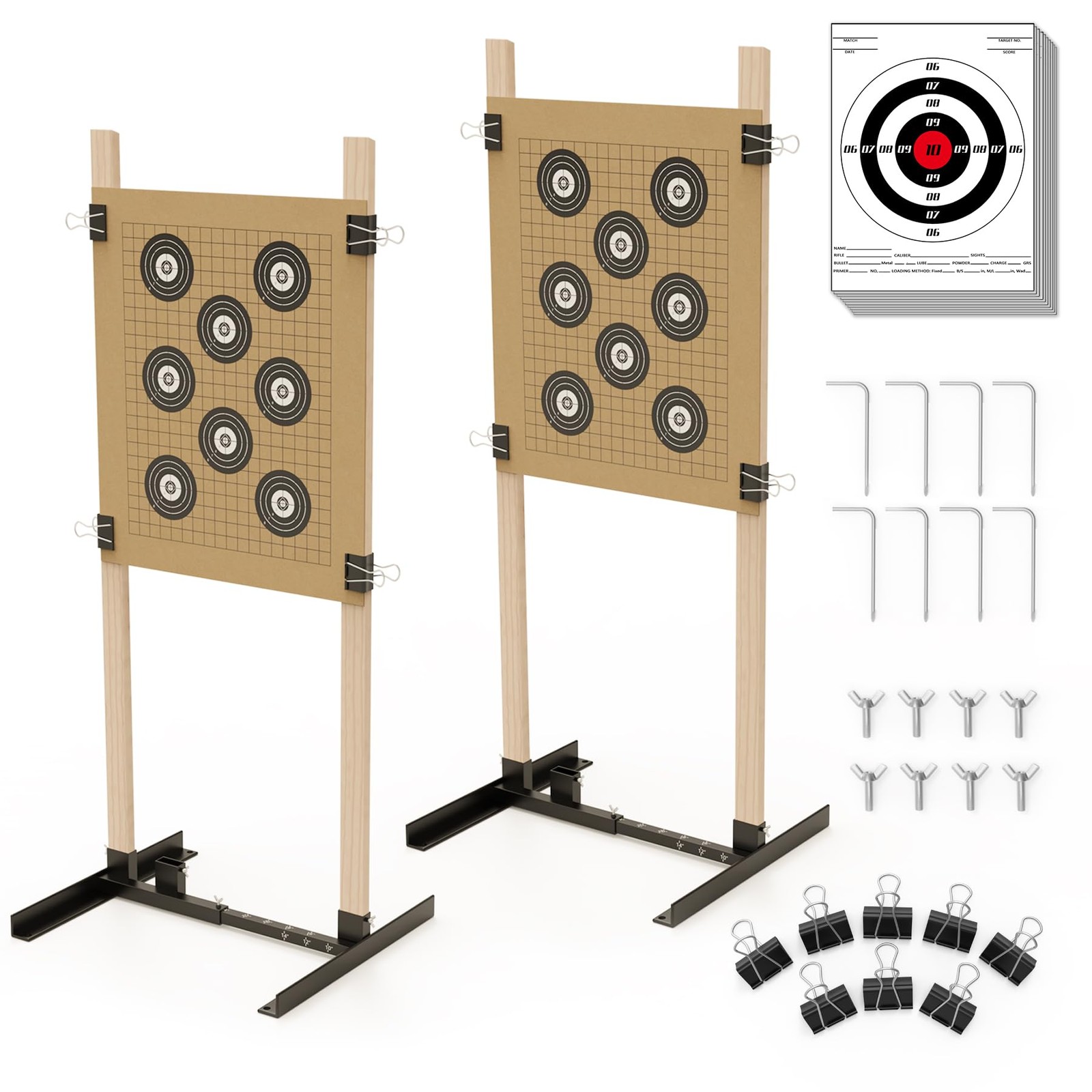 Knine Outdoors Shooting Target Stand For Outdoors Durable Paper Target Holder