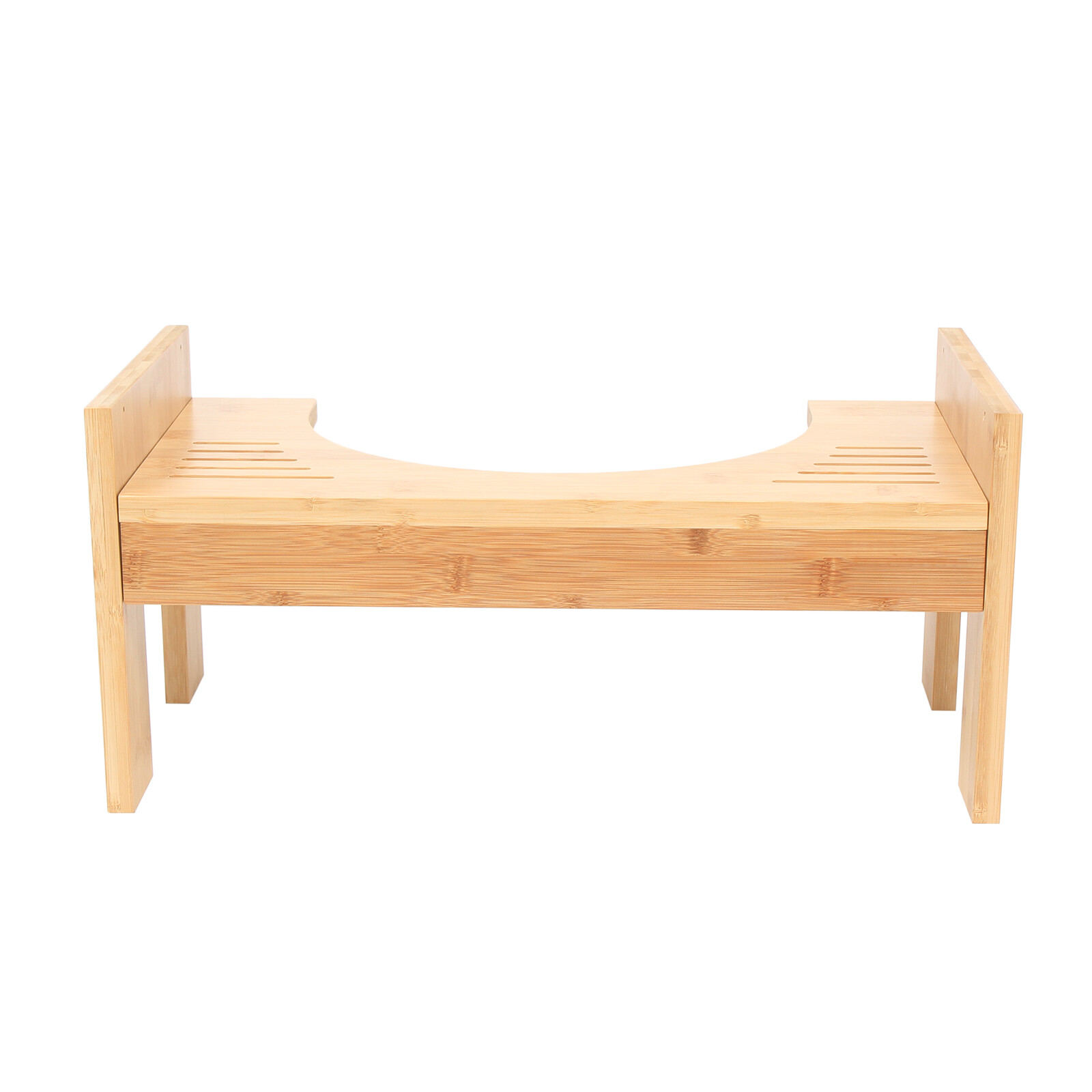 Bamboo Adjustable Toilet Stool, 7-9 Inches Bamboo Potty Stool, Poop Stool