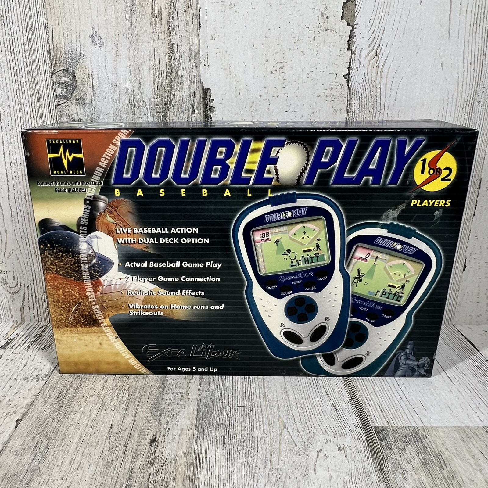 VTG Excalibur Double Play Electronic Baseball - 2 Player Game Connection - NEW