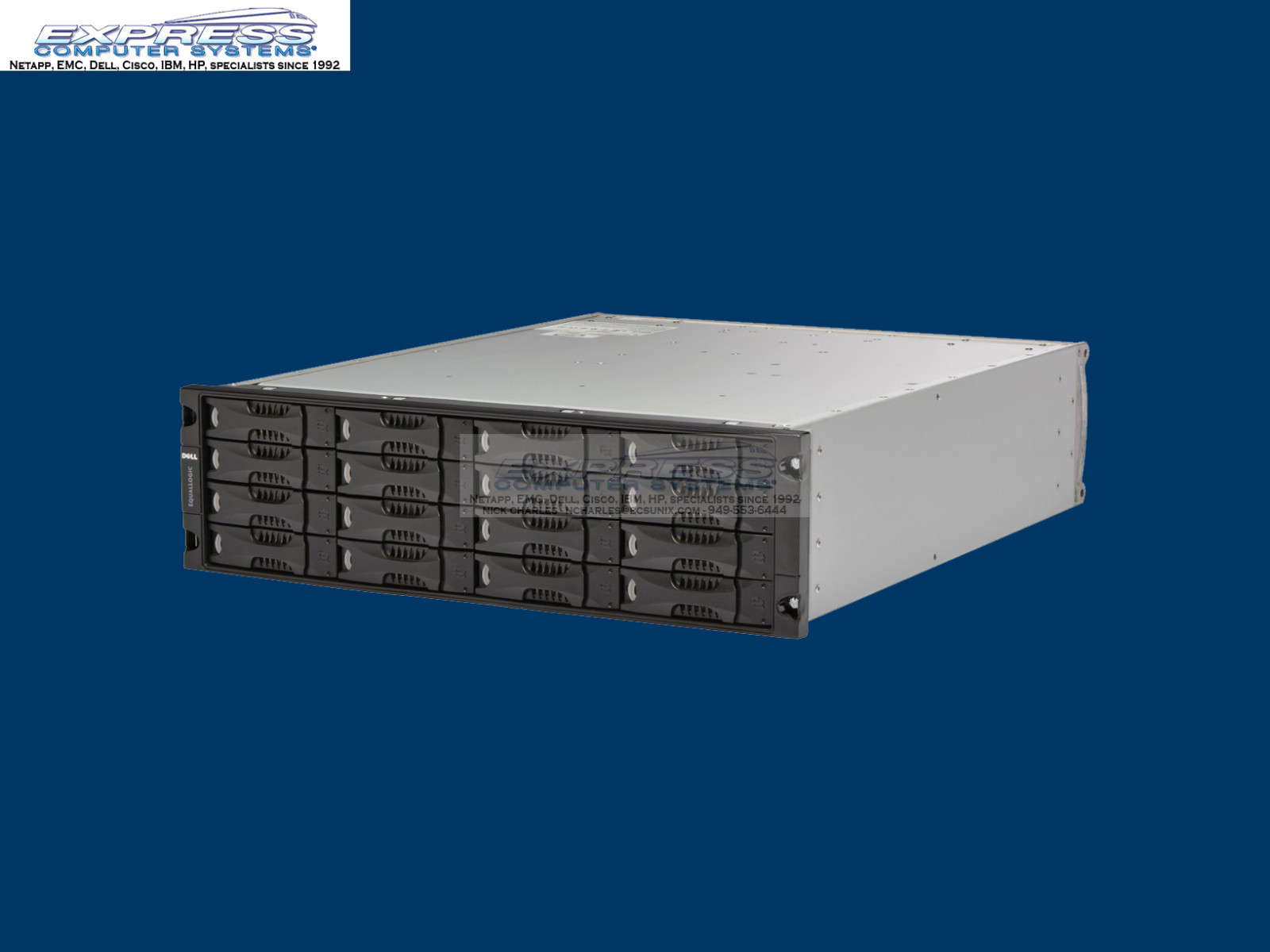 Dell EqualLogic PS5000XV 1gbe 16x 450GB 15K SAS Dual Type 4 Ctrl PS5000 iSCSI