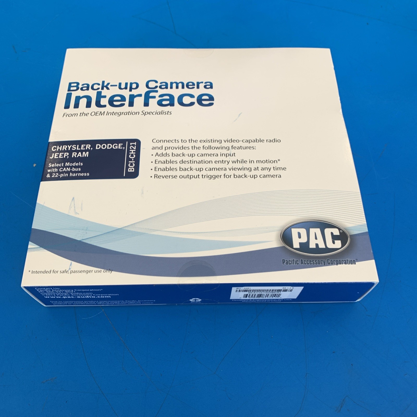 BCI-CH21 NAV VIDEO BYPASS & ADD CAMERA 07-18 CHRYSLER DODGE RAM JEEP WRANGLER