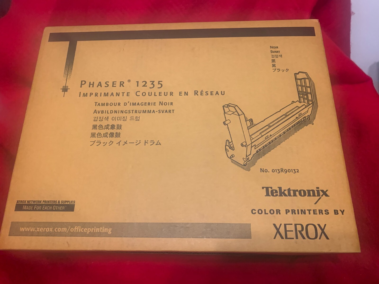 NEW Tektronix Xerox Phaser 1235 1235n 1235dt 1235dx Black Imaging Drum 013R90132