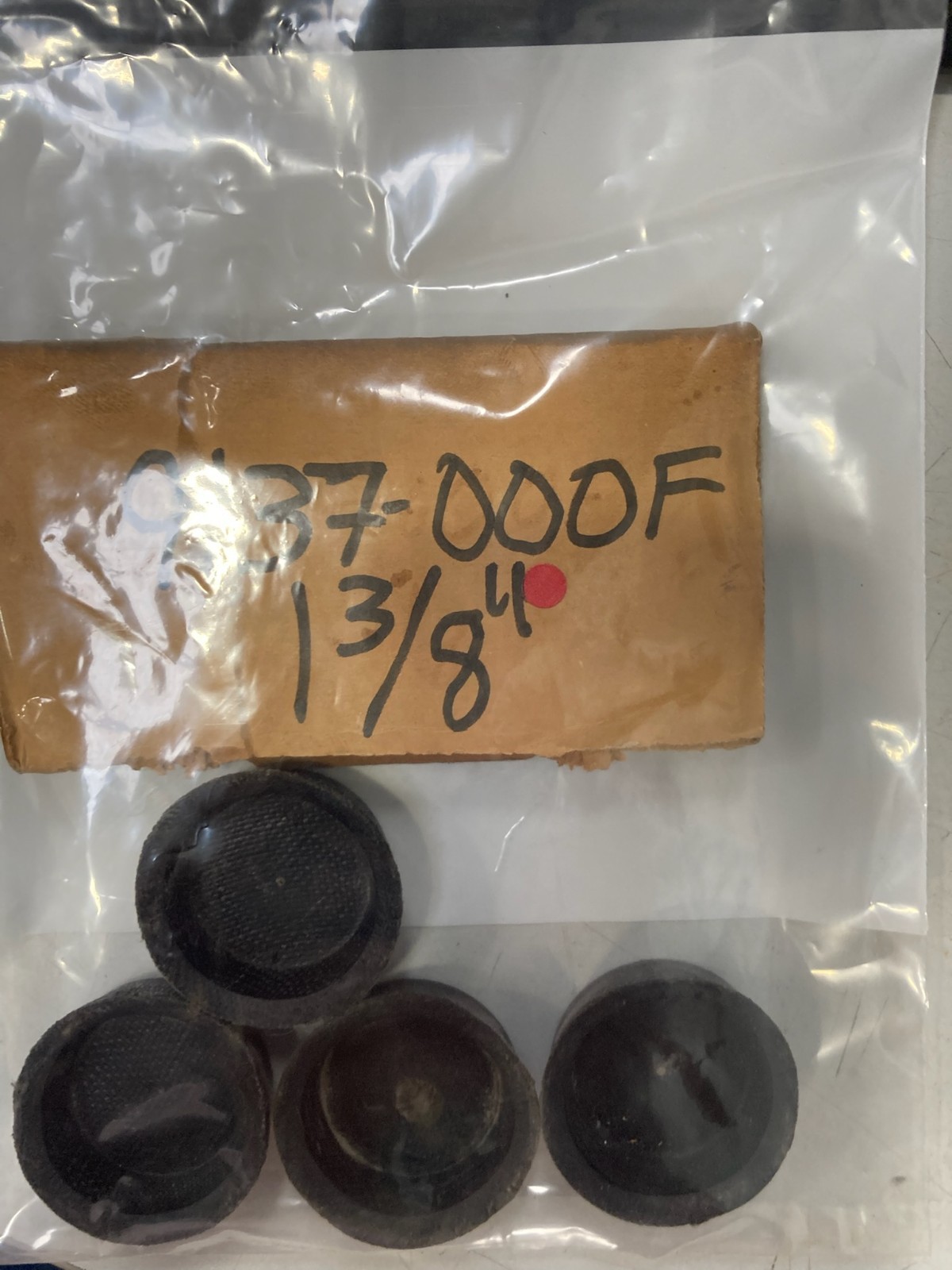 9137-000F Standard Hydraulic Piston Cup Fabric Rubber 1-3/8" OD Solid PACK OF 4