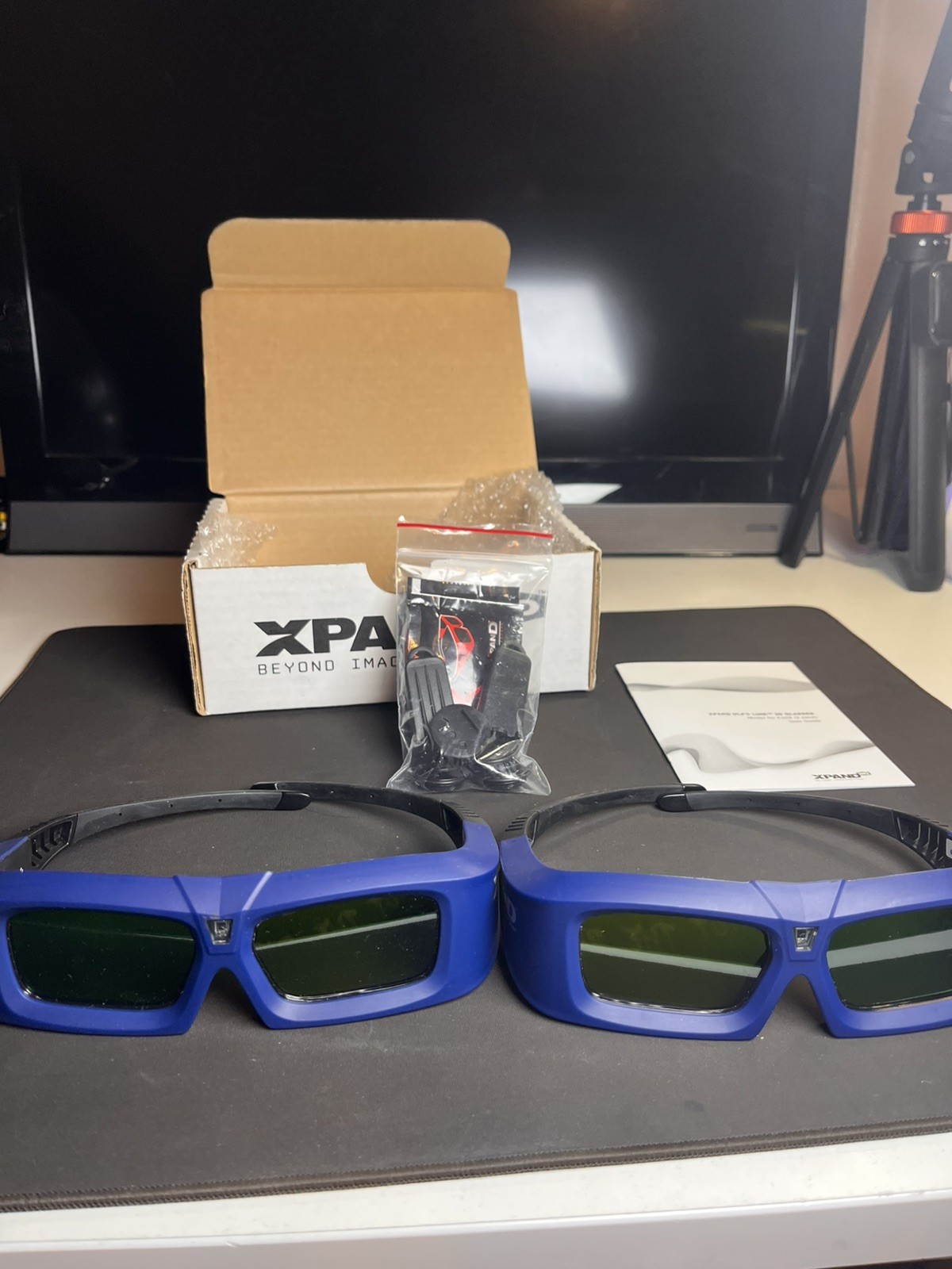 NEW 2 Pack Blue Xpand X102 DLP Link Active Shutter 3D Glasses (accessories)