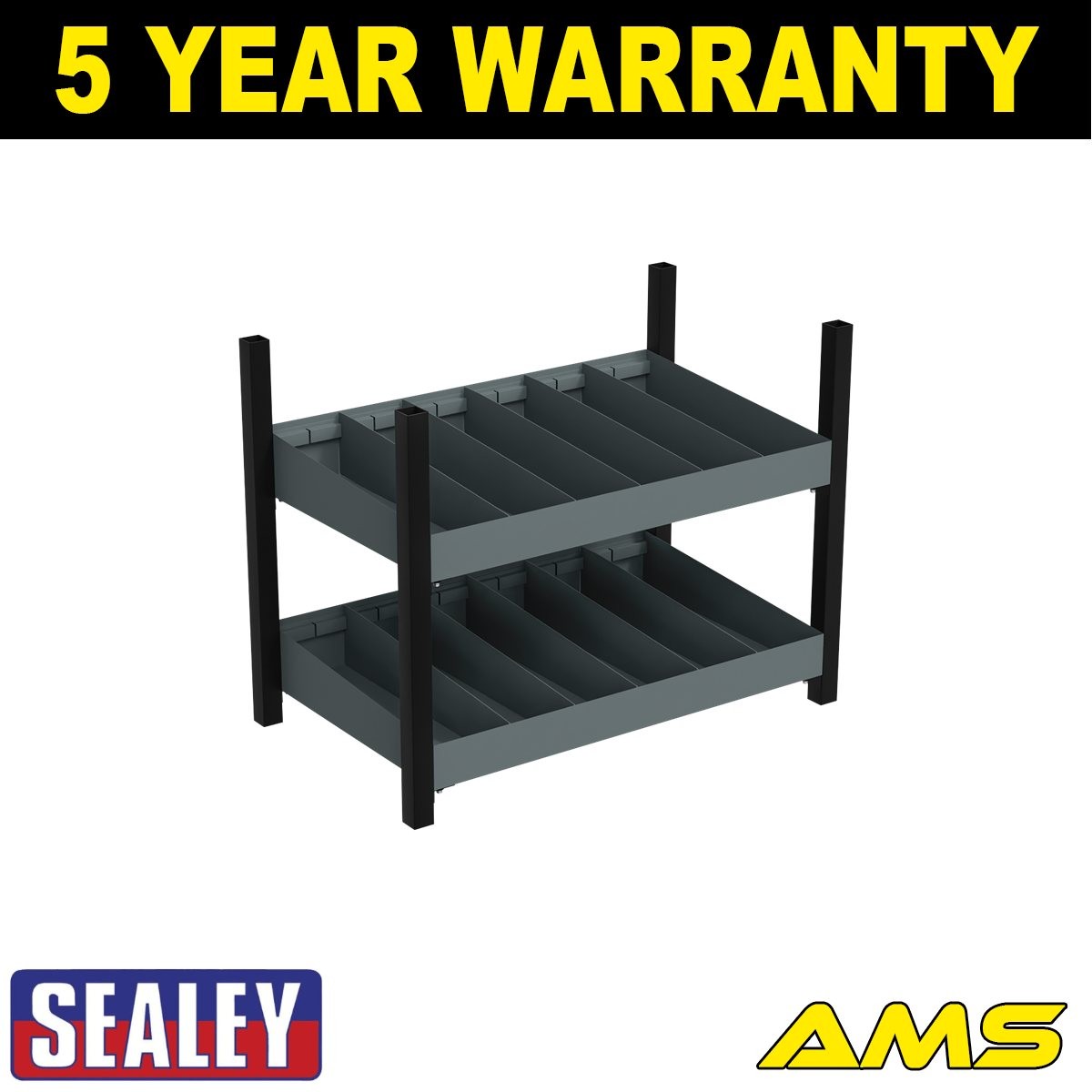 Sealey Modular Storage Mid Unit 2 Compartment Shelve 580mm APMRM4