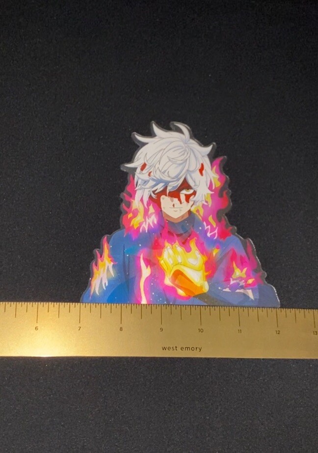 Hells Paradise Gabimaru 3D Lenticular Anime Motion Car Sticker Decal Peeker