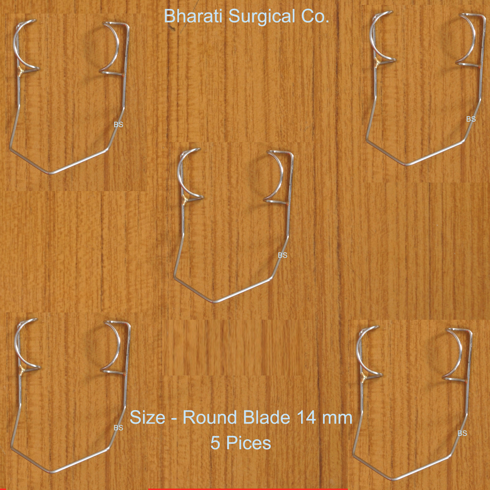 Barraquer wire Speculum heavy 0.9 mm wire14 mm  blade 5 piece SS