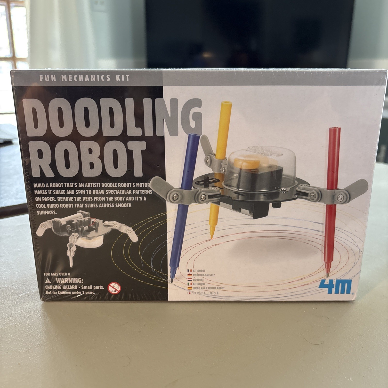 4M KidzRobotix Doodling Robot DIY Science Engineering Robotics SEALED New Kit
