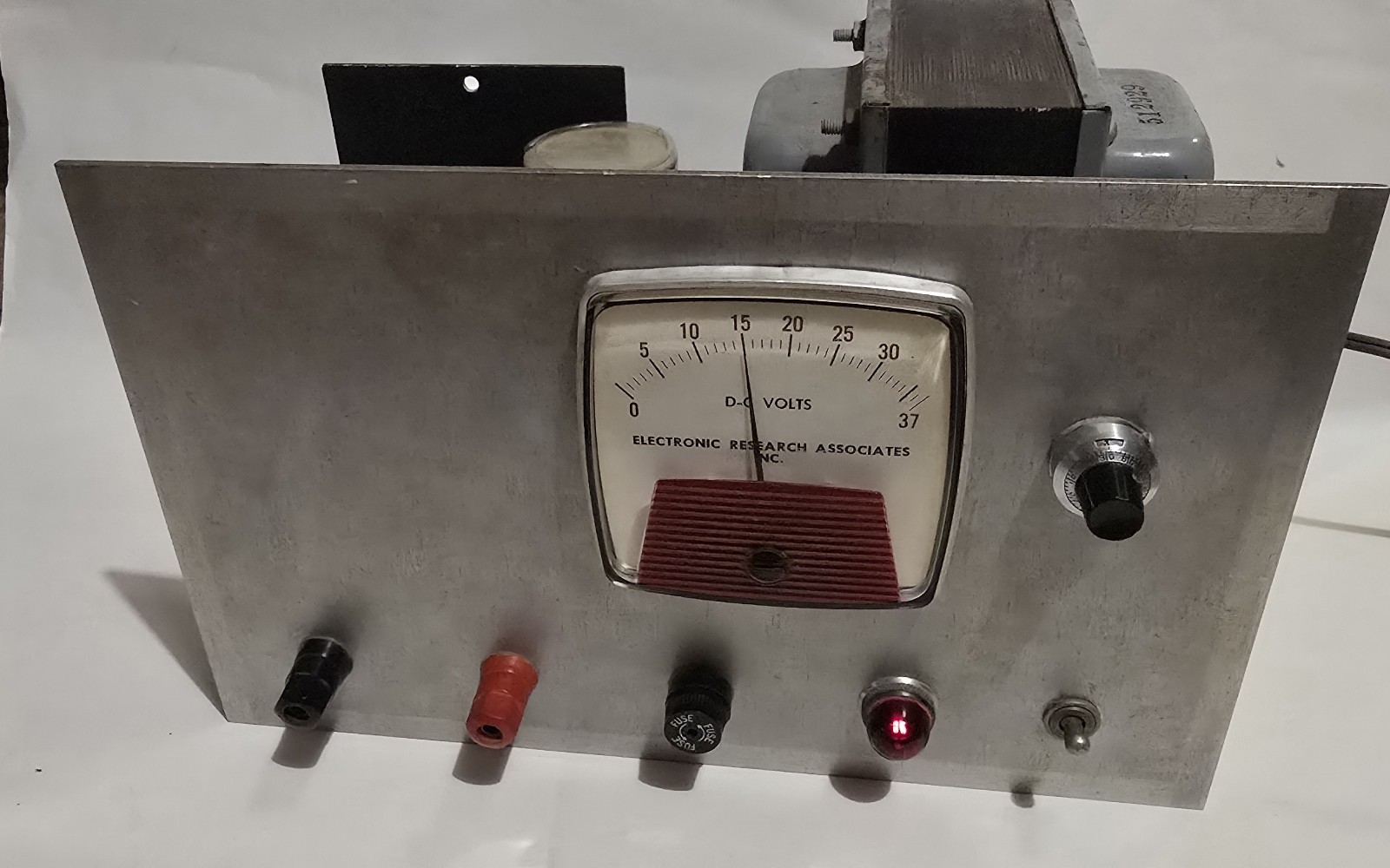Vintage Variable DC Bench Power Supply Linear Analog Meter Lab Electronics Testd
