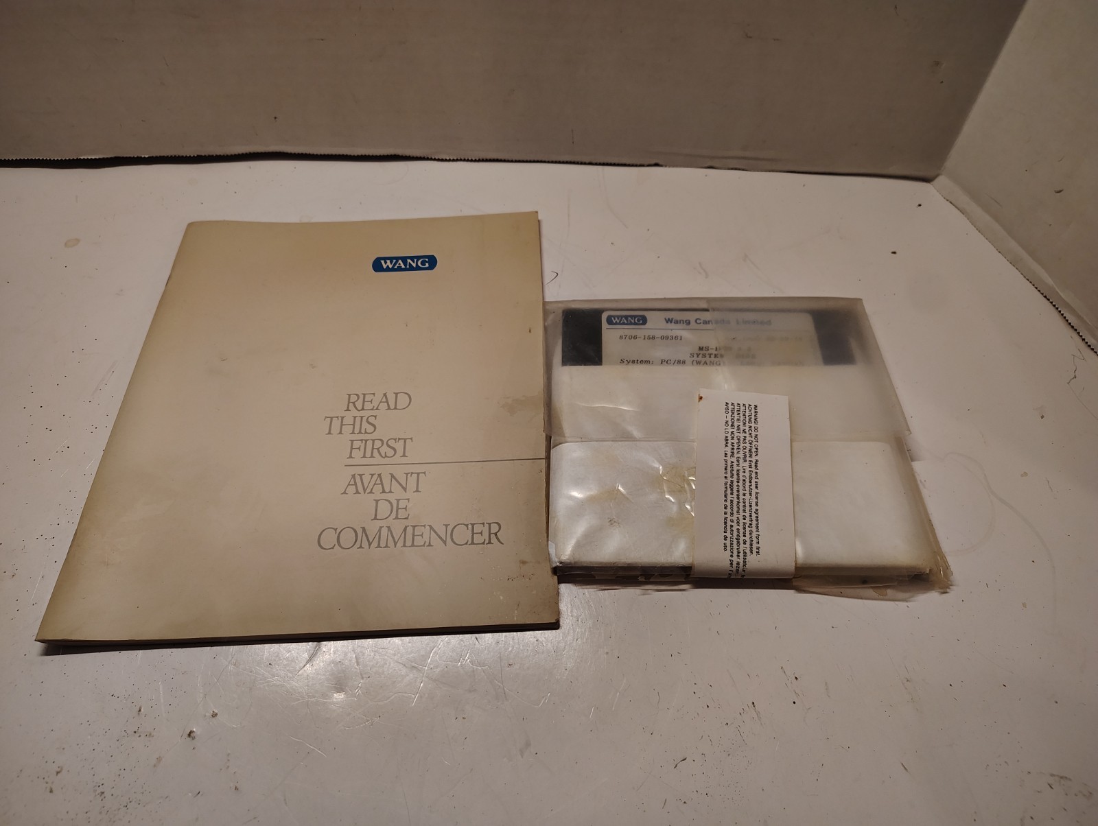Rare MS-Dos Operating System Wang Pc/88
