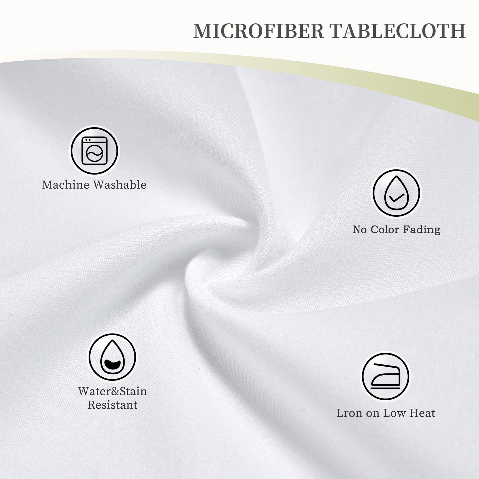 St. Patrick's Day Round Tablecloth 60 Inch Polyester Washable Table Cover Hom...