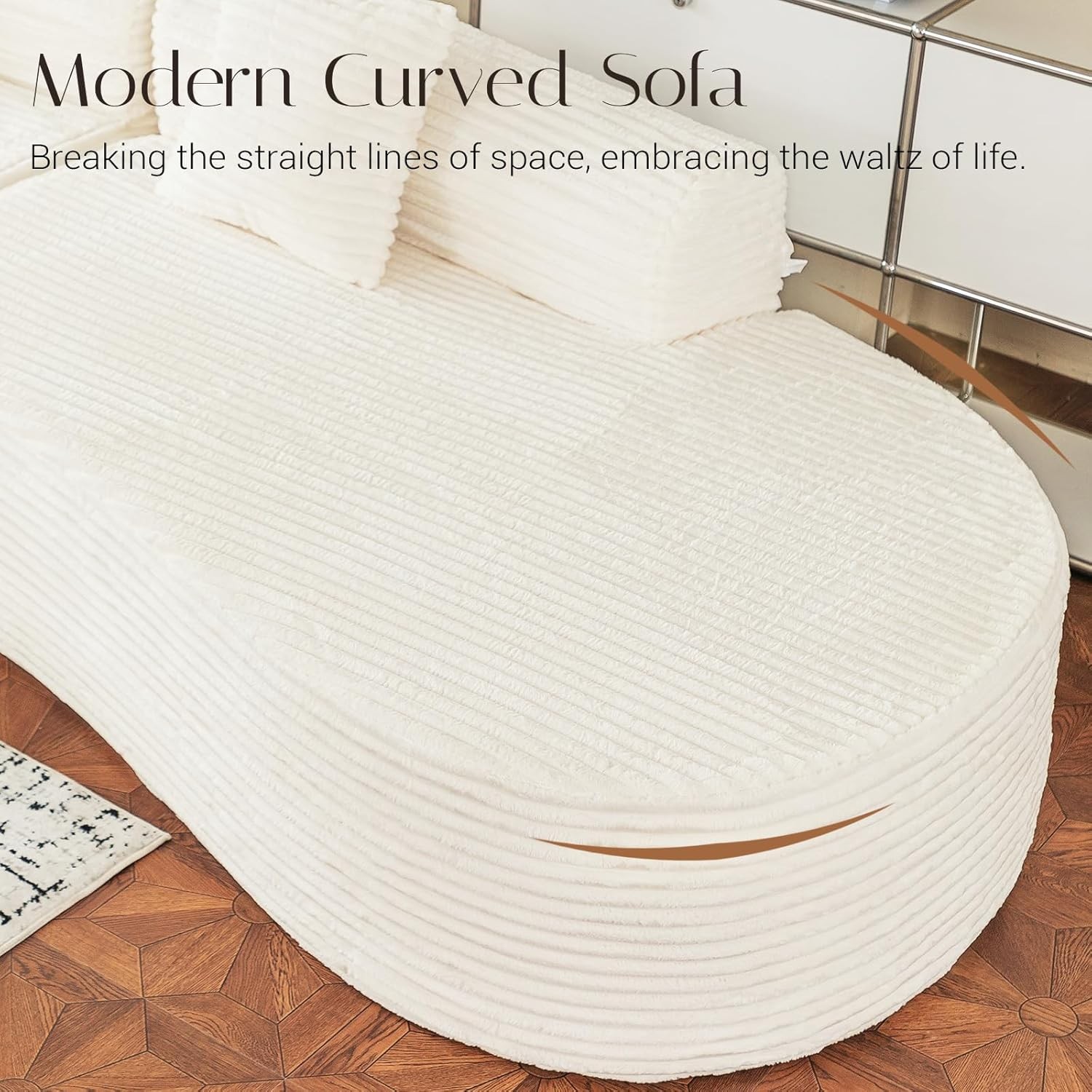 134" Modern L-Shaped Sectional Sofa, 1400LBS Oversized Comfy Cloud Couch