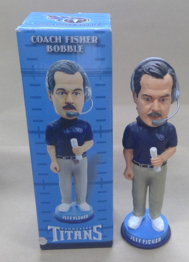 Forever Collectibles Bobblehead TN Titans Coach Fisher "Legends" #76 Of 5000