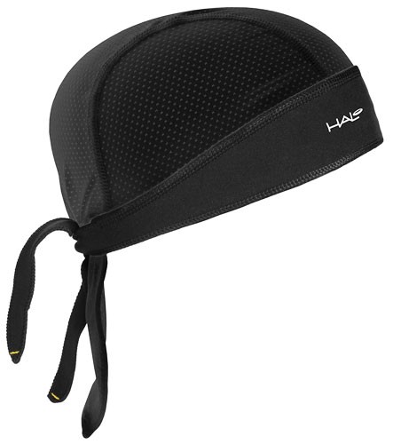 Halo Protex Black Sweat-Absorbing Bandana with Dryline Fabric & Micro Mesh Top
