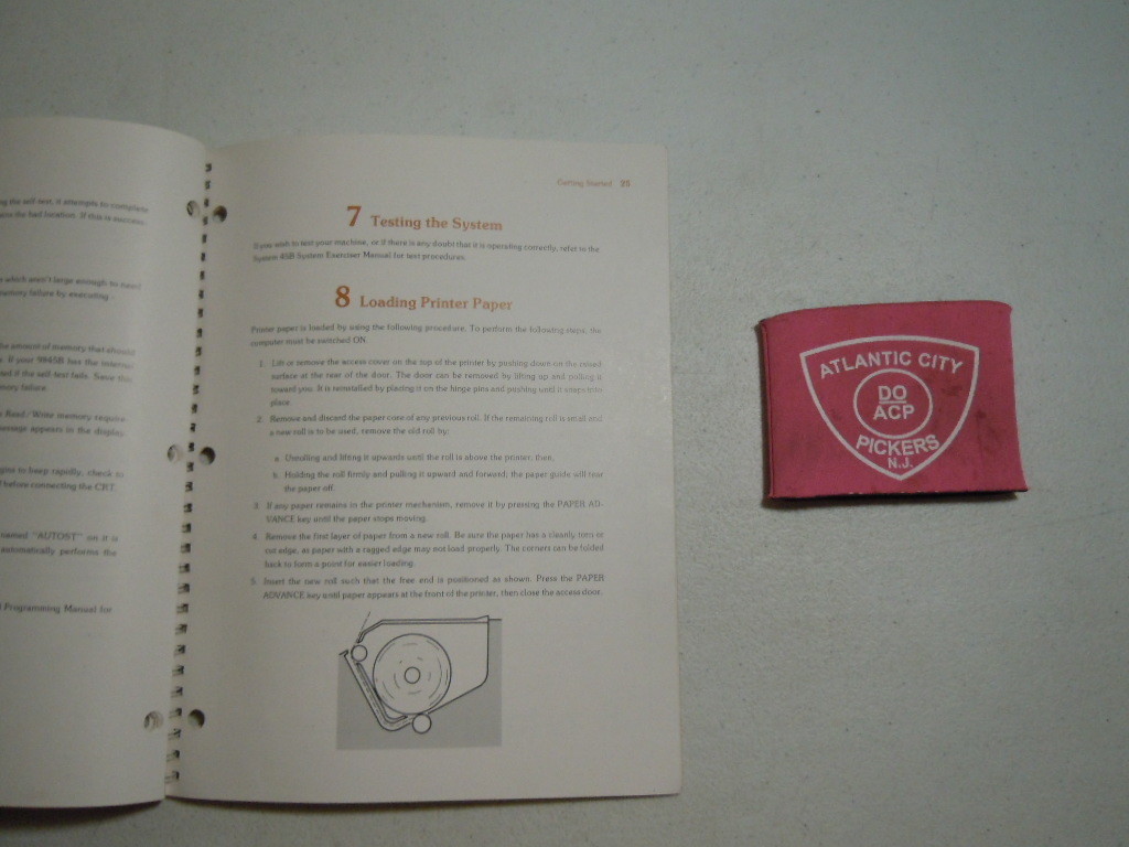 HEWLETT PACKARD SYSTEM 45B DESKTOP COMPUTER OWNER'S MANUAL
