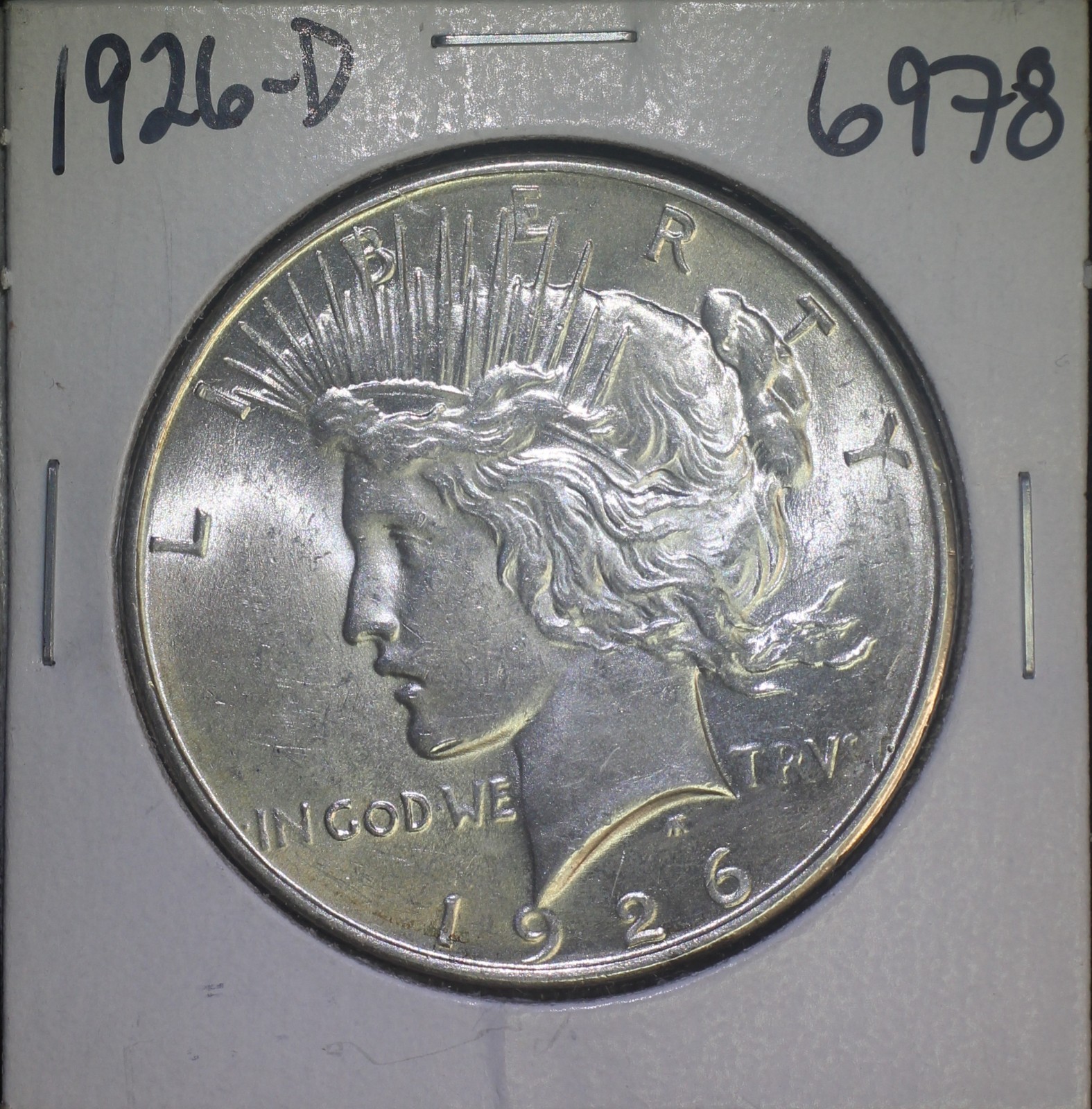 1926 D Peace Silver Dollar High Grade Better Date Coin