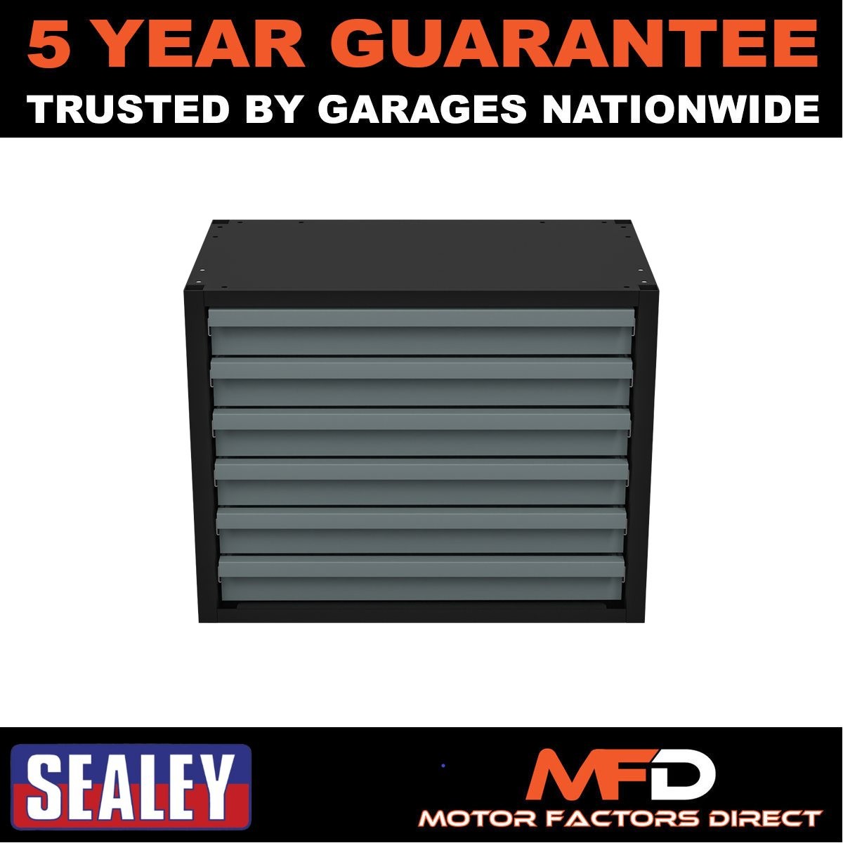 Sealey Modular Storage Mid Unit 6 Drawer 580mm APMRM1