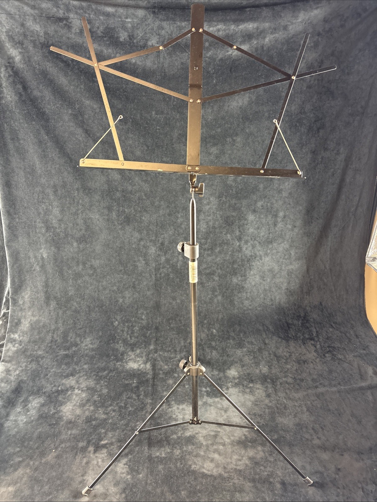 Black Music Stand Adjustable 57" Book Stands Foldable Portable Holder Pre-Own