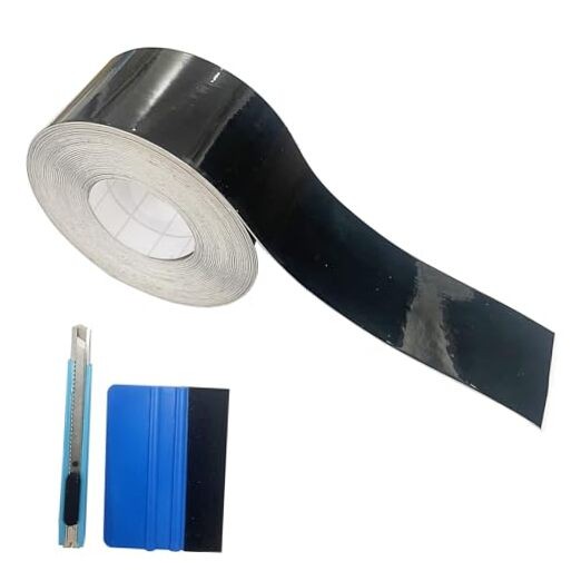 Gloss Black Vinyl Tape for Black Out Chrome Delete Window 1 inches x 30 feet