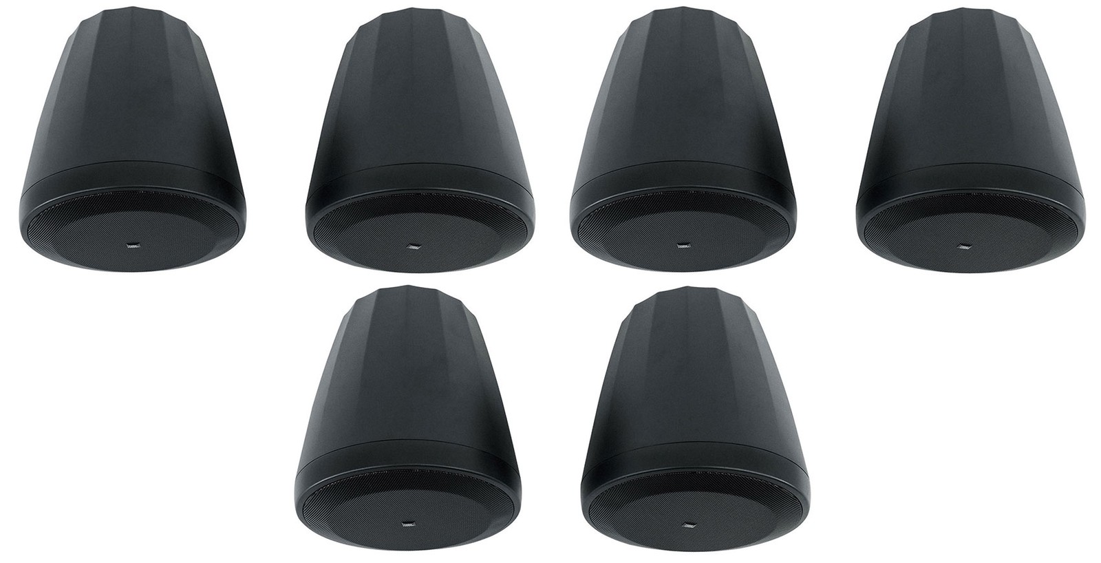 6) JBL Control 64P/T 4" 30w Commercial 70v Black Hanging Pendant Speakers C64P/T