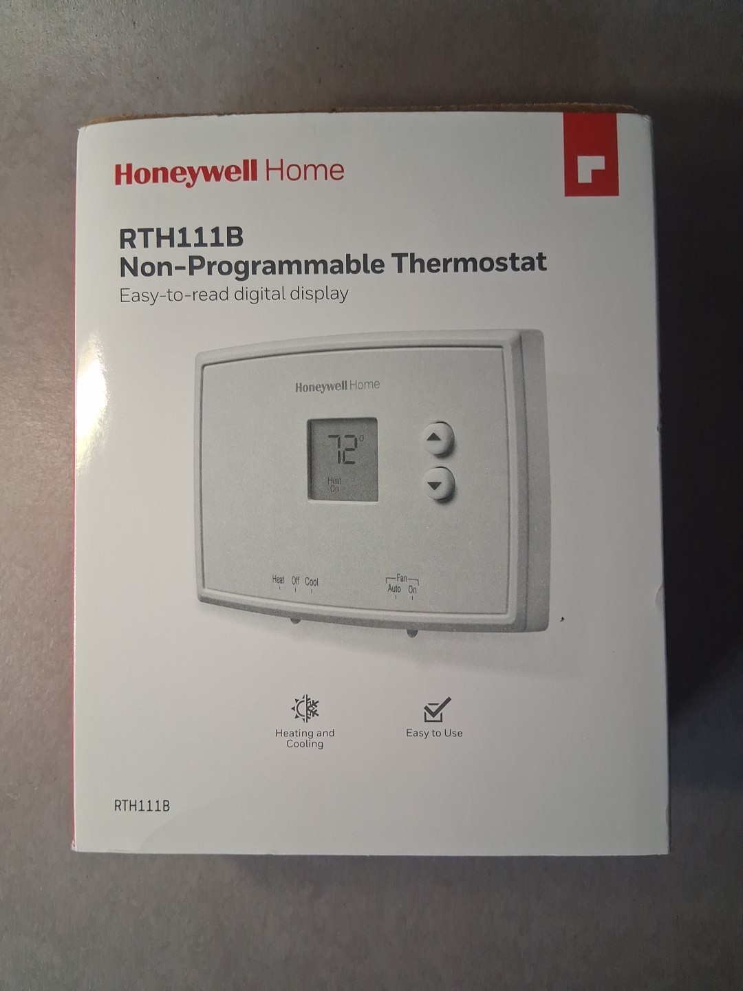 Honeywell Thermostat Home RTH111B1024 Digital Non-Programmable Heating Cooling