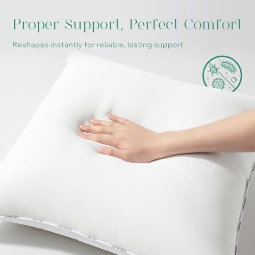 Hypoallergenic Throw Pillows Insert, 100% Virgin Fiber Throw 18x18 Inch 2