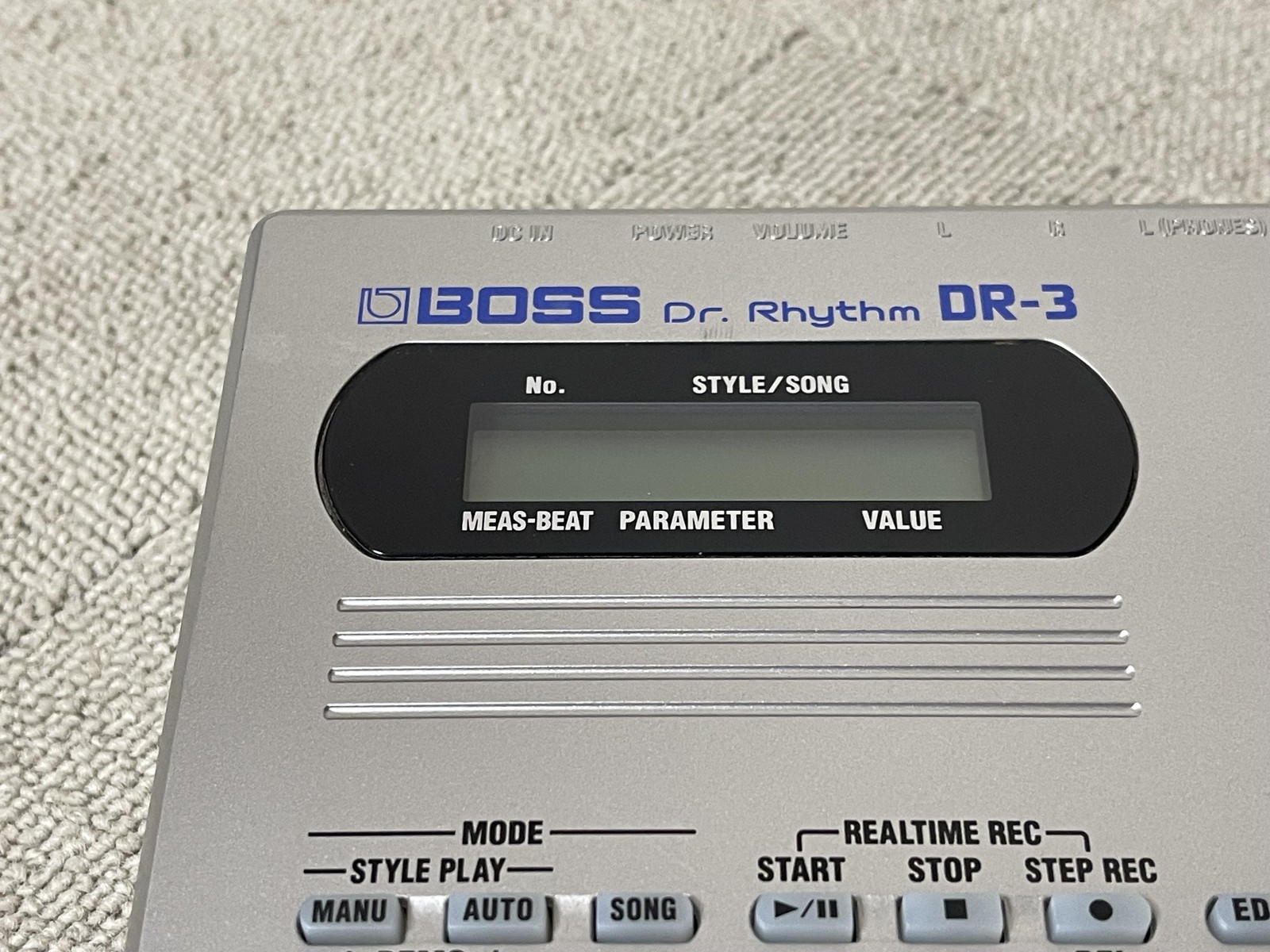 BOSS DR-3 Dr. Rhythm Drum Machine Digital Beat Maker MIDI TSC Used Excellent