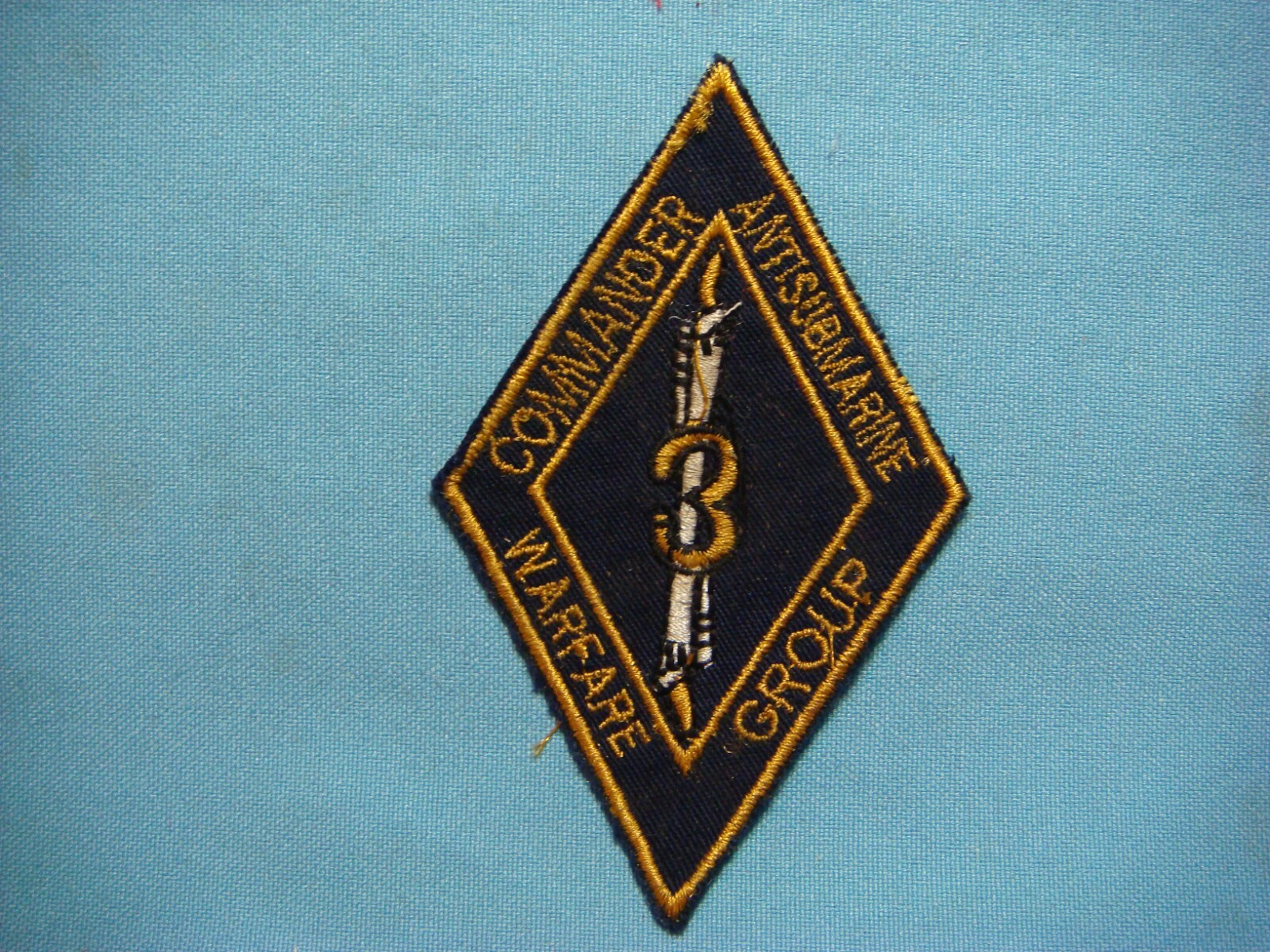 VIETNAM WAR PATCH, US COMMANDER ANTI-SUBMARINE WARFARE GROUP 3