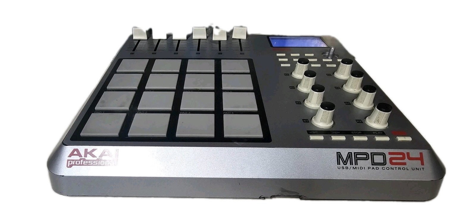 Akai Pro MPD24 USB MIDI Controller with Display - 16 Velocity Sensitive Pads.