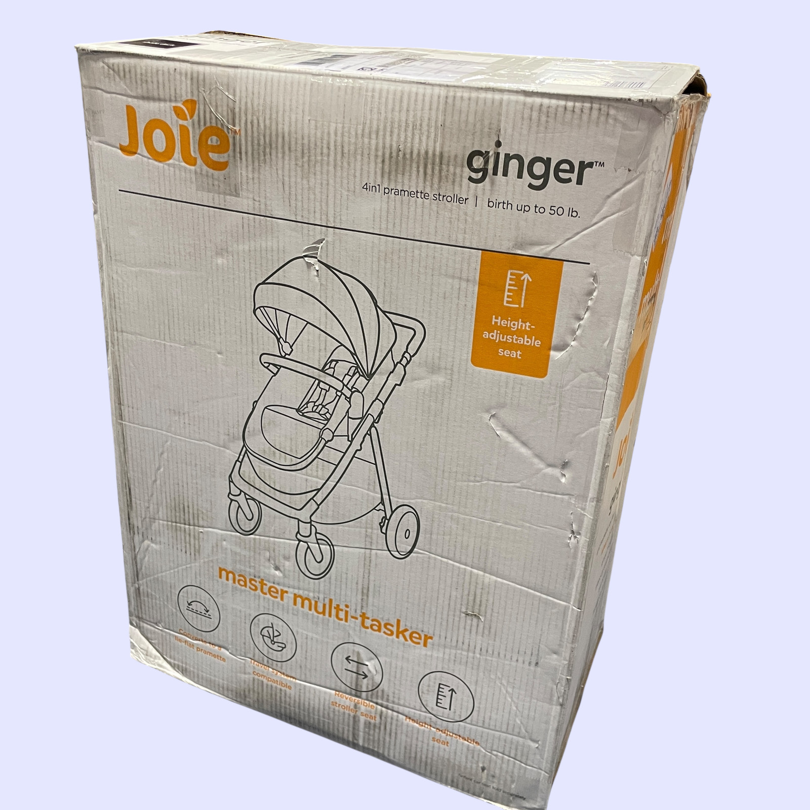 Joie Ginger Height Adjustable Pramette Stroller - Shale Dark #NO9944 (AR)